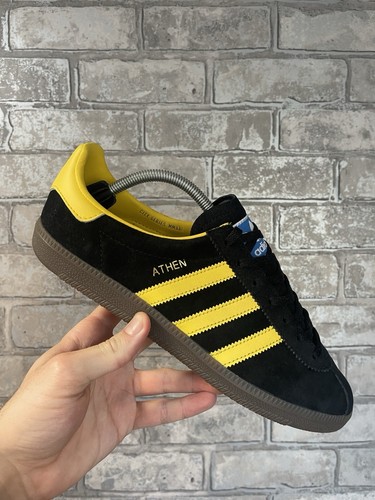 Black adidas athens trainers - athens,