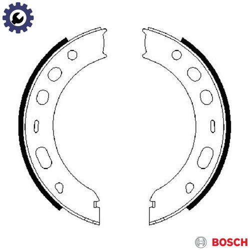 Brake shoe set - parking,