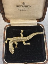 Vintage Gold Tone Lizard