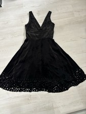 ZARA Black Cut-out Hem Velvet