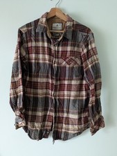 Men's Legendary Whitetails Button Down Brown Flannel Shirt M Medium Long Sleeve