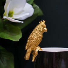 Gold Parrot Plant Pot Hanger