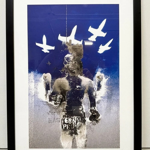 Robert del naja silkscreen - naja, 3d