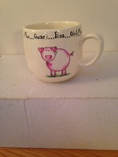 Price & Kensington Mug Home Farm Animals Sheep Pig Cow Duck Stoneware Farmhouse