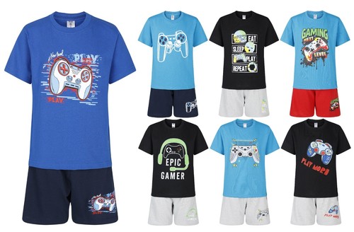 Boys gamer short pyjama set - gamer,