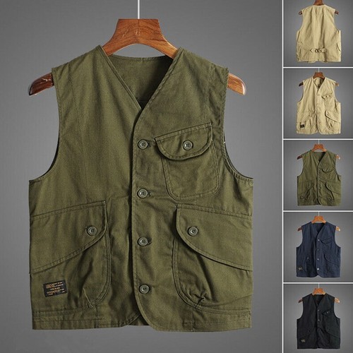 Men cargo gilet waistcoat - cargo,