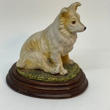 Vintage Hand Painted Collie Dog Figurine