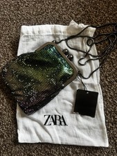 Zara  Sequins  evening  Clutch