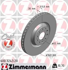 2x Brake disc internally