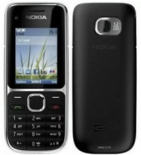 New Condition Nokia C2-01 - Black Unlocked Mobile Phone 1 year warranty