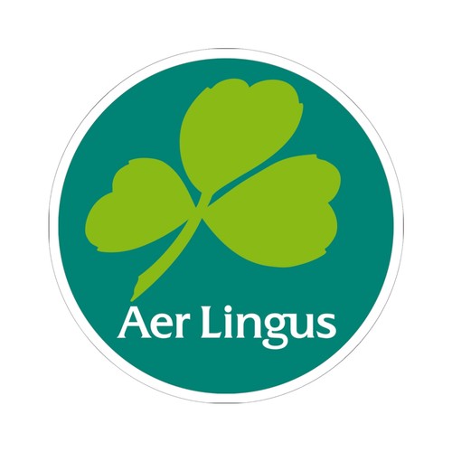 Aer lingus round shamrock logo - aer,