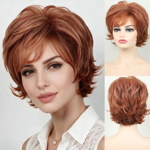 Ginger short orange pixie - short,