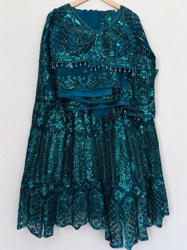 Womens teal sequin - womens, embellished