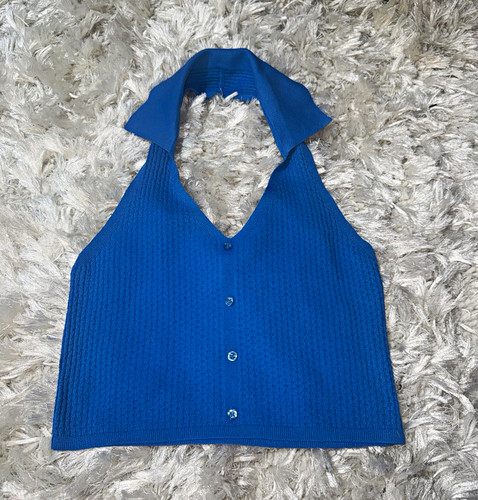 Primark blue ribbed - blue, knit