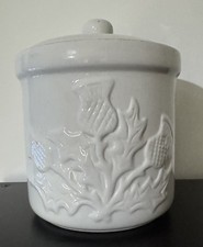 Vintage White Ceramic Lidded