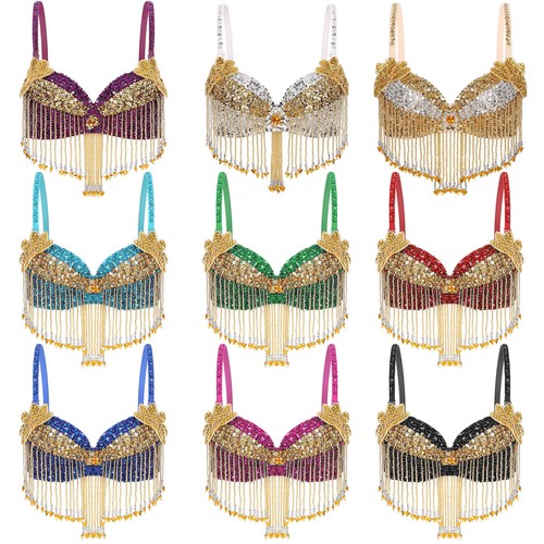 Women sequin beaded belly - sequin,