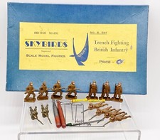 RARE ORIGINAL PRE WAR SKYBIRDS GIVJOY NO. 6 SET TRENCH FIGHTING BRITISH BOXED