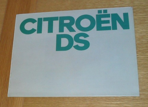Citroen fold out brochure - ds,