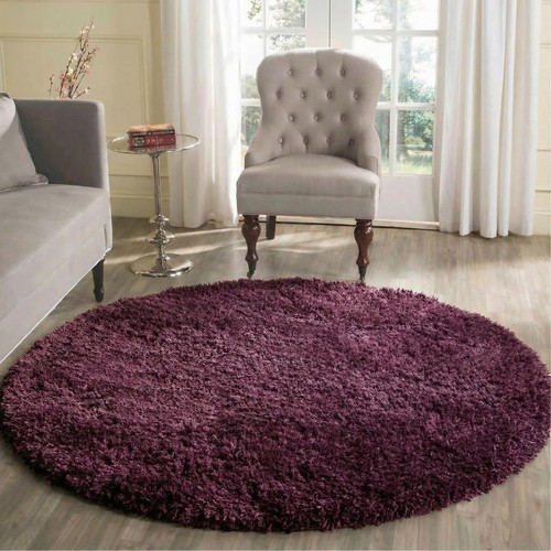 Shaggy rugs circular round - rugs,