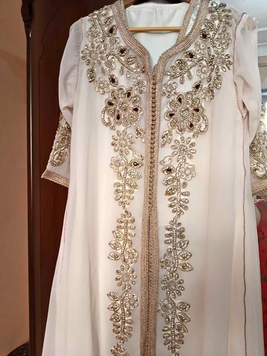Algerian kaftan takchita - kaftan, white