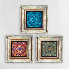 Mandala Trio Vintage Set of 3