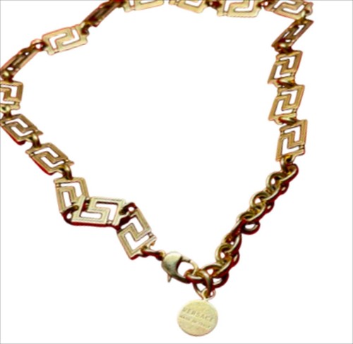 Versace necklace greca chain - versace,