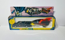 Corgi Toys 3 Batmobile and Batboat set, Original, Vintage, Rare, Near Mint.