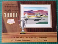 Cessna New! 180 brochure with hush flight features poster format
