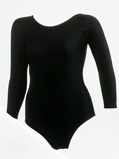 )Gymphlex Leotard Size 32" Long Sleeve Round Neck School Gymnastics Dance