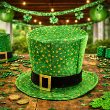 St Patricks Day Fabric Top Hat