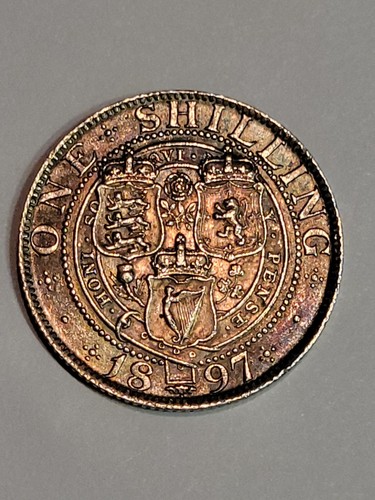 1897 queen victoria - queen, shilling