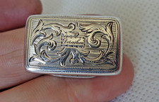 WILLIAM IV 1835 SOLID STERLING SILVER VINAIGRETTE OWNED BY DORASHEA GIFT OF GOD