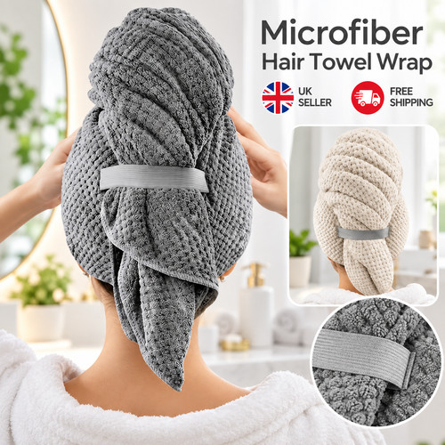 Microfiber hair towel - microfiber,