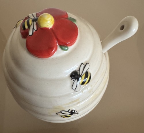 Vintage ceramic beehive honey - beehive,