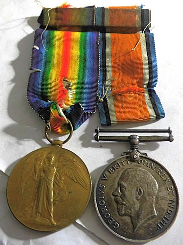Ww1 pair medals - ww1, low