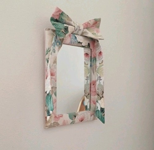 Floral fabric bow - floral, cottagecore