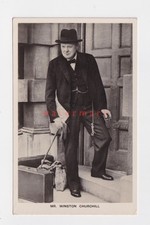 WINSTON CHURCHILL 'SUNDAY DISPATCH' Advertising REAL PHOTO POSTCARD 1940 - 33