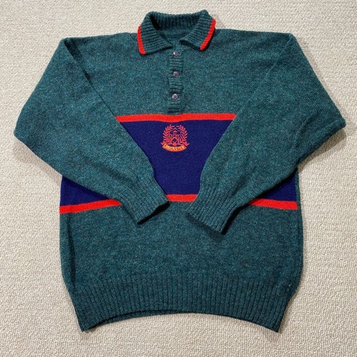 Vintage wool jumper - wool, mens