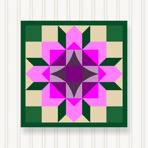 Barn quilt square - quilt, 8