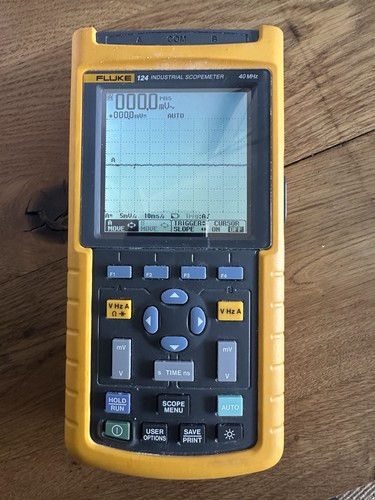 Fluke 124 scopemeter 25ms - fluke, 25ms/s
