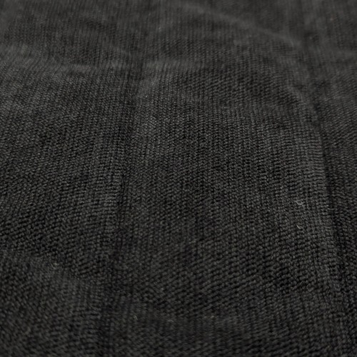 Black quilted fabric chenille - quilted,