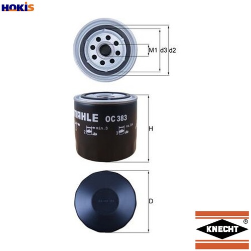 Oil filter 383 for - filter,