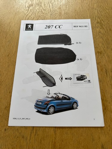 Genuine peugeot 207cc wind - 207cc,