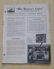 HMV Model 2600 19" Television Service Data -Manual