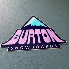 Burton Snowboards Sticker - 11cm x 7cm - Vintage 90s Decal