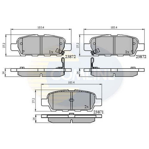 Brake pads set - brake,