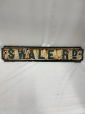 Victorian Antique Street Road Sign Cast Iron Swale Road Darnall Sheffield