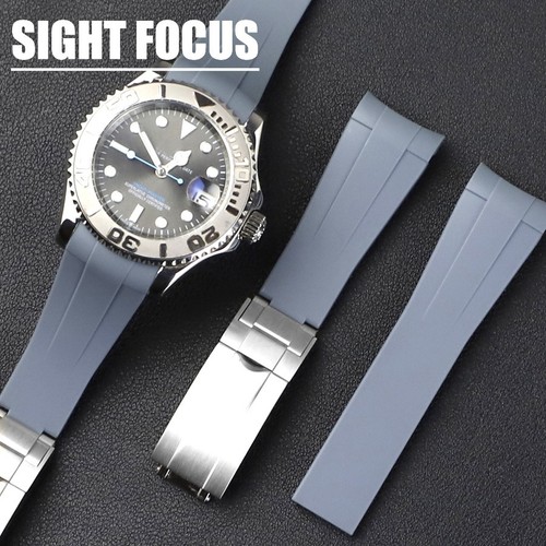 20mm curve rubber watch - rubber,