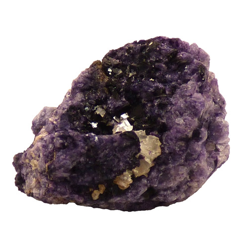 Blue john fluorite crystal - blue,