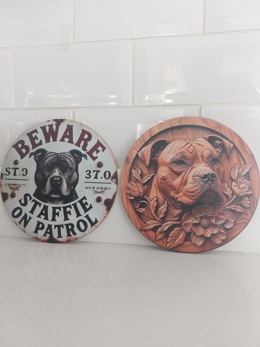 Staffie bull dog wall - 2,